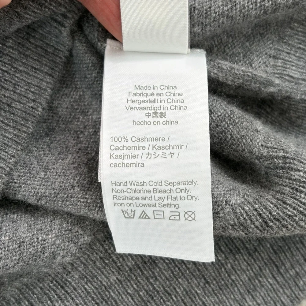 J. CREW Cashmere Crewneck Sweater in Heather Pyrite Men Medium NWOT‎ $158 BE895